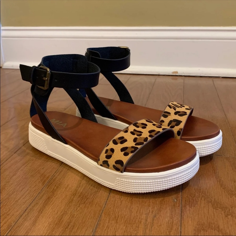Cheetah Platform Sandals